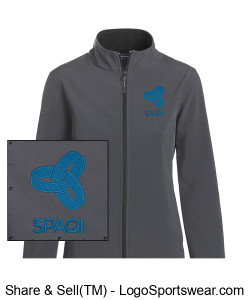 Dark grey softshell Design Zoom
